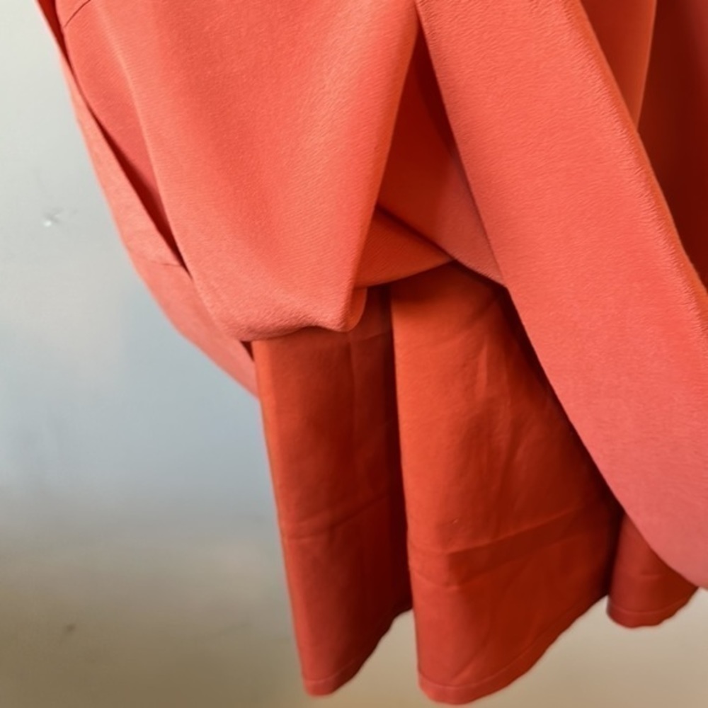 Madewell Camisole Overlay orange Silk Slipdress size 2 - Picture 7 of 16